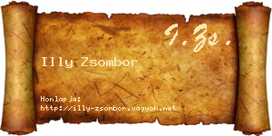 Illy Zsombor névjegykártya